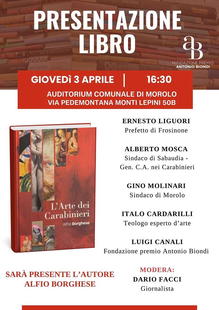 Presentazione libro L’Arte del Carabiniere di Alfio Borghese