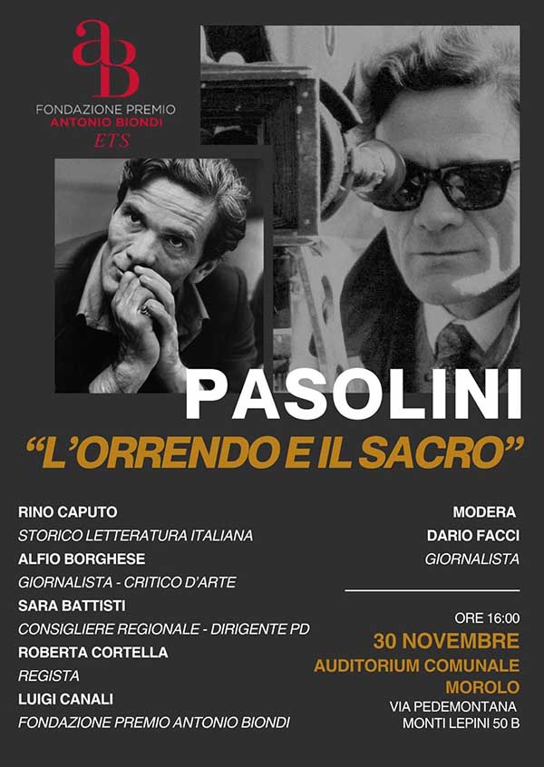 Pasolini L&rsquo;Orrendo e il Sacro